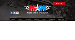 Desktop Screenshot of motormilespeedway.com